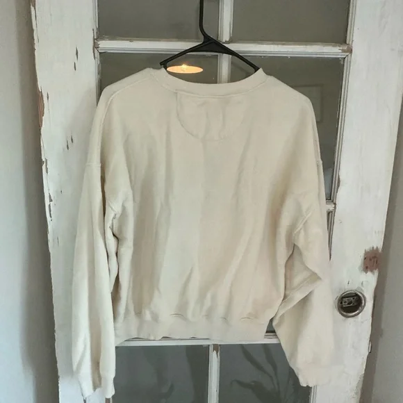 American Eagle Cream Casual Top - Picture 3 of 5